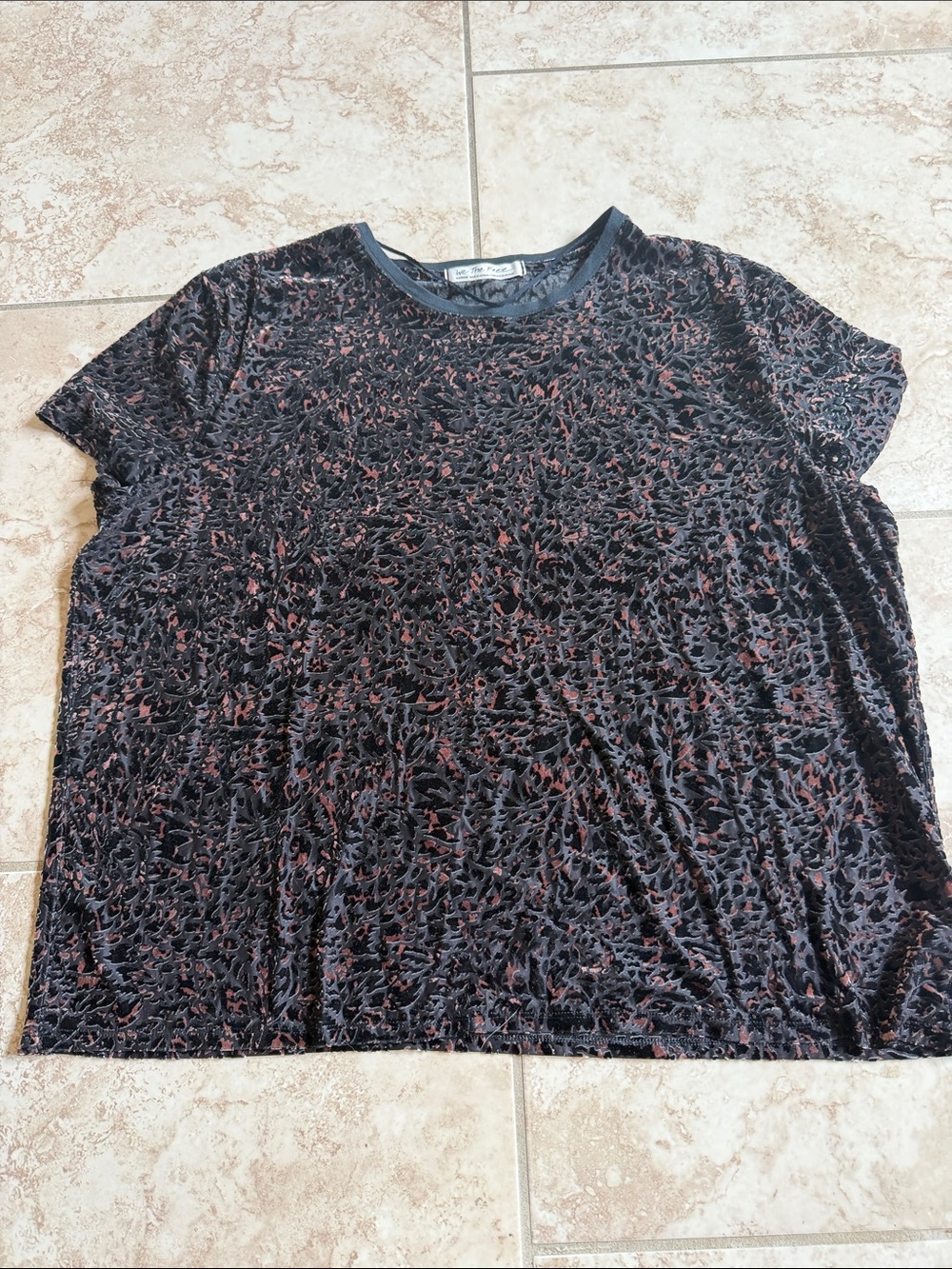 We the Free velvet burnout tee size medium